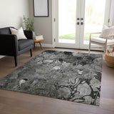 Addison Rugs Chantille ACN558 Machine Made Polyester Transitional Rug Gray Polyester 10' x 14'