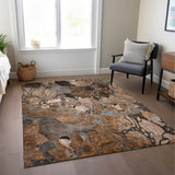 Addison Rugs Chantille ACN558 Machine Made Polyester Transitional Rug Paprika Polyester 10' x 14'