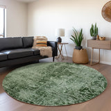 Addison Rugs Chantille ACN559 Machine Made Polyester Transitional Rug Emerald Polyester 8' x 8'