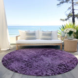 Addison Rugs Chantille ACN559 Machine Made Polyester Transitional Rug Purple Polyester 8' x 8'