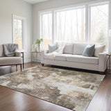 Addison Rugs Chantille ACN560 Machine Made Polyester Transitional Rug Beige Polyester 10' x 14'