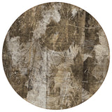 Addison Rugs Chantille ACN560 Machine Made Polyester Transitional Rug Taupe Polyester 8' x 8'