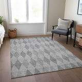 Addison Rugs Chantille ACN561 Machine Made Polyester Transitional Rug Gray Polyester 10' x 14'
