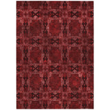 Addison Rugs Chantille ACN564 Machine Made Polyester Transitional Rug Burgundy Polyester 10' x 14'