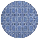 Addison Rugs Chantille ACN564 Machine Made Polyester Transitional Rug Denim Polyester 8' x 8'