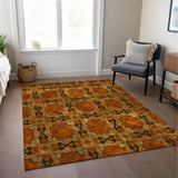 Addison Rugs Chantille ACN564 Machine Made Polyester Transitional Rug Paprika Polyester 10' x 14'