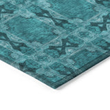 Addison Rugs Chantille ACN564 Machine Made Polyester Transitional Rug Teal Polyester 10' x 14'