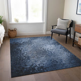 Addison Rugs Chantille ACN565 Machine Made Polyester Transitional Rug Blue Polyester 10' x 14'