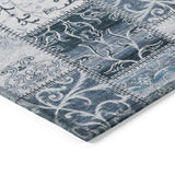 Addison Rugs Chantille ACN566 Machine Made Polyester Transitional Rug Denim Polyester 10' x 14'