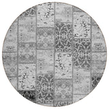 Addison Rugs Chantille ACN566 Machine Made Polyester Transitional Rug Gray Polyester 8' x 8'