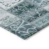 Addison Rugs Chantille ACN566 Machine Made Polyester Transitional Rug Teal Polyester 10' x 14'