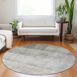 Addison Rugs Chantille ACN568 Machine Made Polyester Transitional Rug Taupe Polyester 8' x 8'