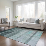 Addison Rugs Chantille ACN568 Machine Made Polyester Transitional Rug Teal Polyester 10' x 14'