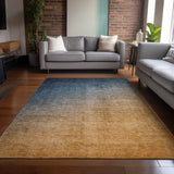 Addison Rugs Chantille ACN569 Machine Made Polyester Transitional Rug Navy Polyester 10' x 14'