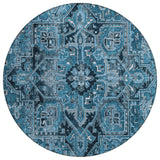 Addison Rugs Chantille ACN570 Machine Made Polyester Traditional Rug Blue Polyester 8' x 8'