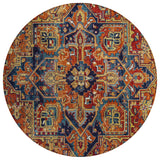 Addison Rugs Chantille ACN570 Machine Made Polyester Traditional Rug Paprika Polyester 8' x 8'