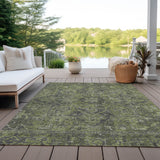Addison Rugs Chantille ACN571 Machine Made Polyester Traditional Rug Green Polyester 10' x 14'