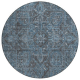 Addison Rugs Chantille ACN571 Machine Made Polyester Traditional Rug Navy Polyester 8' x 8'