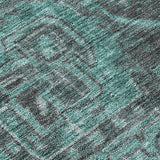 Addison Rugs Chantille ACN571 Machine Made Polyester Traditional Rug Turquoise Polyester 10' x 14'