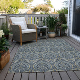 Addison Rugs Chantille ACN572 Machine Made Polyester Transitional Rug Blue Polyester 10' x 14'
