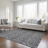 Addison Rugs Chantille ACN572 Machine Made Polyester Transitional Rug Gray Polyester 10' x 14'