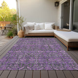 Addison Rugs Chantille ACN574 Machine Made Polyester Transitional Rug Purple Polyester 10' x 14'