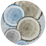 Addison Rugs Chantille ACN575 Machine Made Polyester Transitional Rug Blue Polyester 8' x 8'
