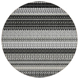 Addison Rugs Chantille ACN576 Machine Made Polyester Transitional Rug Black Polyester 8' x 8'