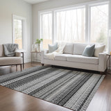 Addison Rugs Chantille ACN576 Machine Made Polyester Transitional Rug Black Polyester 10' x 14'