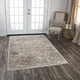 Rizzy Bristol BRS102 Power Loomed Transitional Polypropylene/Polyester Rug Beige/Copper 8'10" x 11'10"