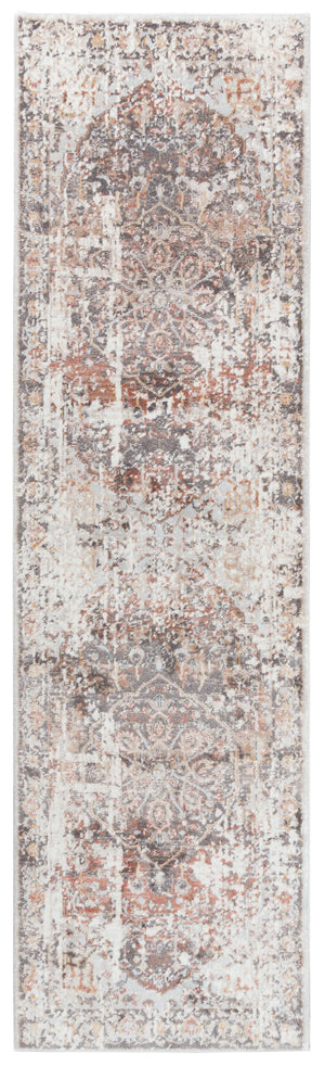 Rizzy Bristol BRS103 Power Loomed Transitional Polypropylene/Polyester Rug Beige/Copper 2'7" x 8'