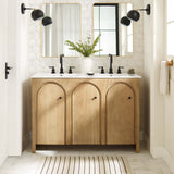 Modway Furniture Appia 48" Double Sink Bathroom Vanity EEI-6792-OAK-WHI