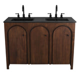 Modway Furniture Appia 48" Double Sink Bathroom Vanity EEI-6793-WAL-BLK