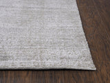Rizzy Grand Haven GH718A Hand Loomed Transitional Wool / Viscose Rug Light Gray 9' x 12'