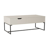 CorLiving White Lift Top Coffee Table White Distressed Wood LFF-650-C