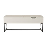 CorLiving White Lift Top Coffee Table White Distressed Wood LFF-650-C