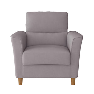 CorLiving Georgia Light Grey Upholstered Accent Chair Light Grey LGA-202-C