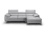 Liam Premium Leather Sectional in Left Hand Facing Chaise
