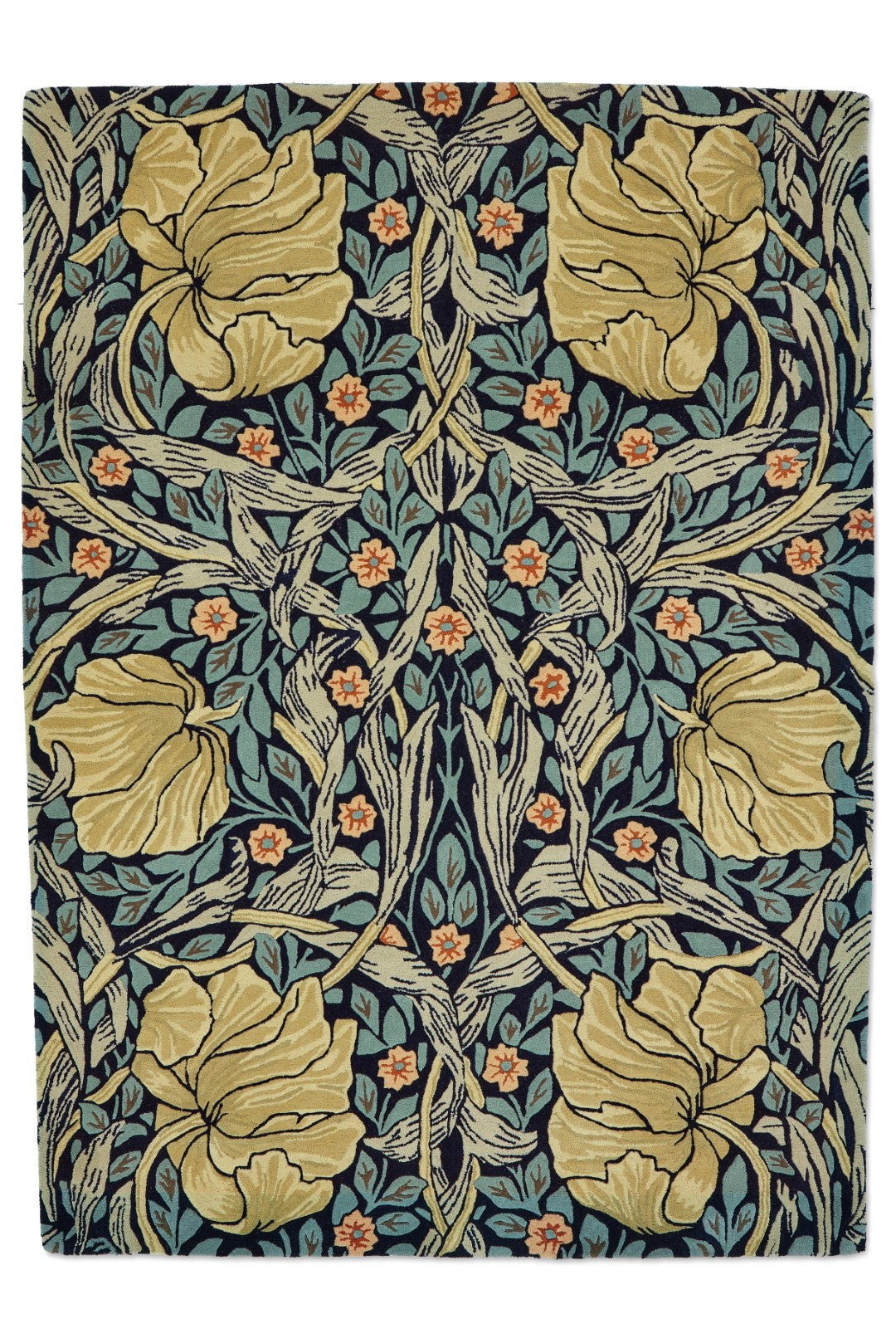Morris Autumn Flowers Hand-Tufted Wool Rug - Timeless Design, Heritage