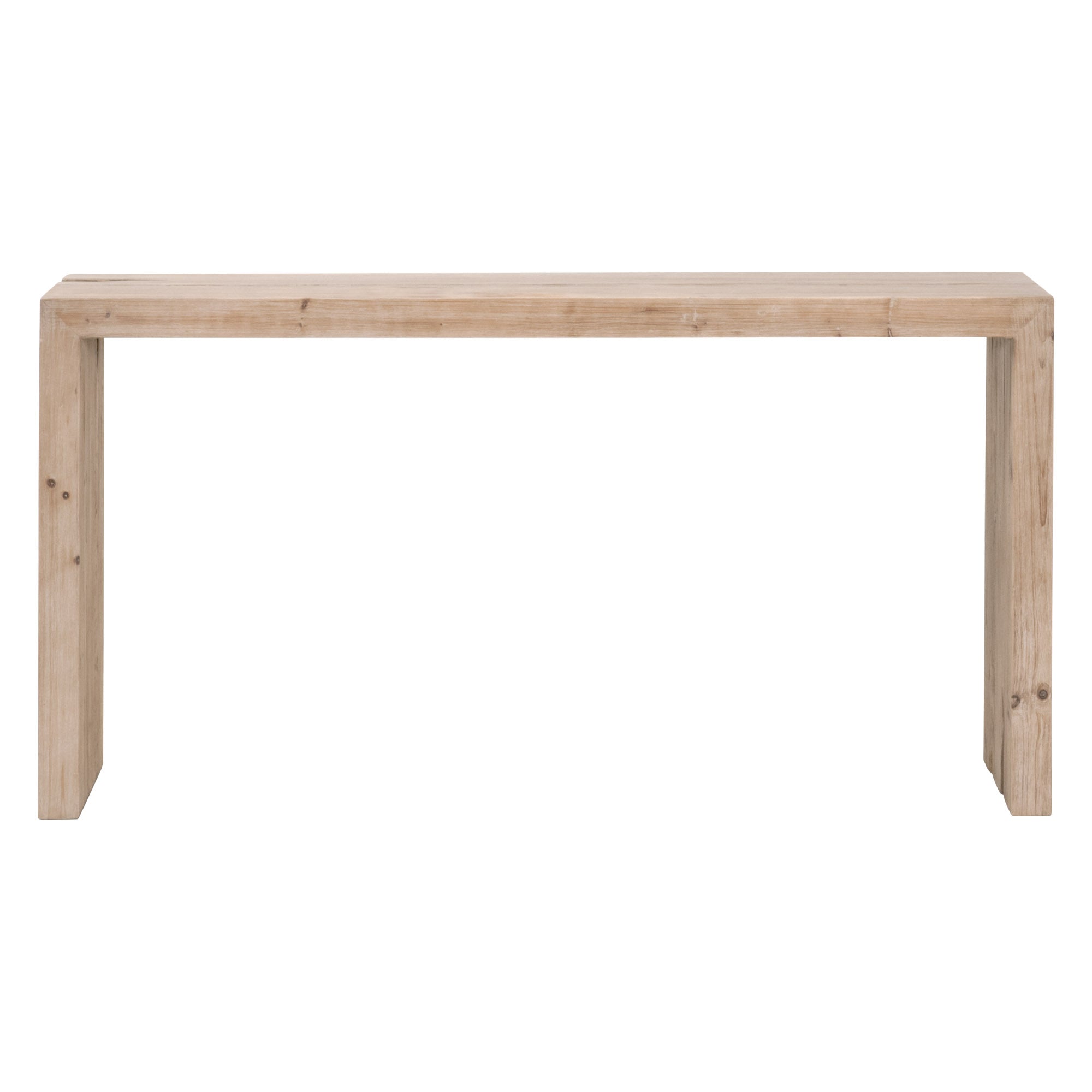 Reed Console Table - Rustic Modern Design, Solid Reclaimed Pine, Smoke