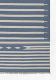 Momeni Erin Gates Thompson THO-1 Billings Hand Woven Contemporary Geometric Indoor Rug Light Blue 7'6" x 9'6"