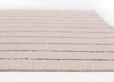 Momeni Twine TWI-1 Hand Woven Contemporary Striped Indoor Rug Ivory 9' x 12'
