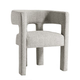 Hearth and Haven Ward Fabric Upholstered Accent Chair Dining Chair, Grey
