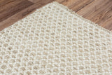 Rizzy Windsor WIN103 Hand Woven Casual Wool Rug Beige 8'6" x 11'6"