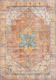 Unique Loom Timeless Peter Machine Made Abstract Rug Rust Red, Blue/Green/Gold/Olive/Orange/Yellow/Light Blue/Light Green/Light Brown/Ivory 8' 4" x 12' 2"