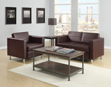 OSP Home Furnishings Pacific Sofa Couch Espresso