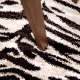 Orian Rugs Skins Zulu Machine Woven Polypropylene Contemporary Area Rug Dark Grey Polypropylene