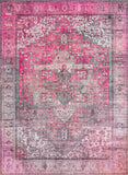 Unique Loom Timeless Peter Machine Made Abstract Rug Pink, Black/Ivory/Light Brown 7' 7" x 10' 6"