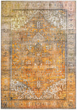 Unique Loom Timeless Peter Machine Made Abstract Rug Yellow, Black/Ivory/Brown 8' 4" x 12' 2"