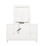 Samuel Lawrence Furniture Melrose Beveled Dresser Mirror with LED Lights in a White Finish S910-030 S910-030-SAMUEL-LAWRENCE